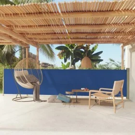 Retractable side garden awning blue 117x600 cm by vidaXL, Umbrellas - Ref: Foro24-317948, Price: 88,69 €, Discount: %