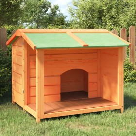 Caseta para perros madera maciza de pino marrón 96x87x80,5 cm von , Hundehütten und Zäune - Ref: Foro24-172264, Preis: 170,63...