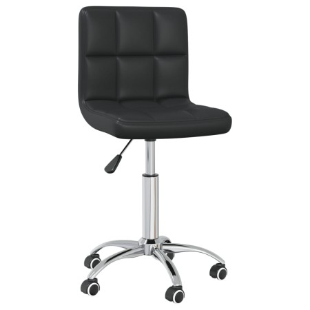 Silla de comedor giratoria cuero sintético negro de , Sillas de comedor - Ref: Foro24-3087562, Precio: 88,98 €