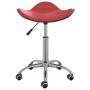 Silla de oficina de cuero sintético rojo vino tinto | Foro24.es | Tu tienda online para hogar, jardín y más Foro24.es