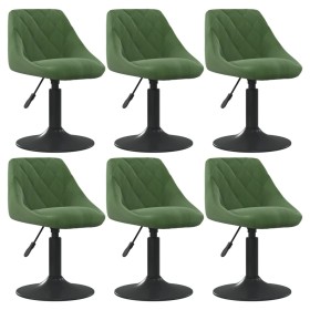 Silla de comedor giratoria 6 uds terciopelo verde oscuro by , dining chairs - Ref: Foro24-3088805, Price: 281,17 €, Discount: %