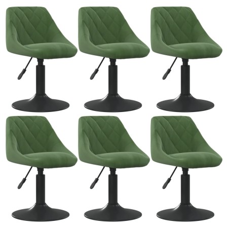 Silla de comedor giratoria 6 uds terciopelo verde oscuro by , dining chairs - Ref: Foro24-3088805, Price: 281,17 €, Discount: %