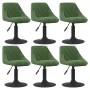 Silla de comedor giratoria 6 uds terciopelo verde oscuro by , dining chairs - Ref: Foro24-3088805, Price: 281,17 €, Discount: %