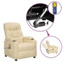 Sillón de masaje elevable tela color crema | Foro24.es | Tu tienda online para hogar, jardín y más Foro24.es