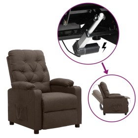 Sillón elevable tela marrón de , Sillones - Ref: Foro24-3093481, Precio: 262,34 €, Descuento: %