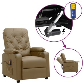 Sillón de masaje elevable cuero sintético color capuchino von , Elektrische Massagesessel - Ref: Foro24-3093506, Preis: 285,8...