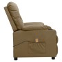 Sillón de masaje elevable cuero sintético color capuchino von , Elektrische Massagesessel - Ref: Foro24-3093506, Preis: 285,8...