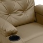 Sillón de masaje elevable cuero sintético color capuchino von , Elektrische Massagesessel - Ref: Foro24-3093506, Preis: 285,8...