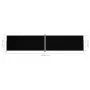 Einziehbare Seitenmarkise schwarz 220x1000 cm von vidaXL, Sonnenschirme - Ref: Foro24-318048, Preis: 146,91 €, Rabatt: %