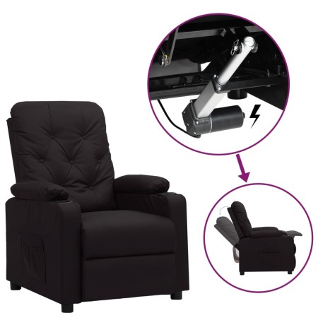 Sillón elevable cuero sintético negro de , Sillones - Ref: Foro24-3093497, Precio: 269,23 €