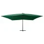 Grüner Ampelschirm mit Holzstange, 400 x 300 cm von vidaXL, Sonnenschirme - Ref: Foro24-318428, Preis: 152,05 €, Rabatt: %