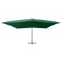 Grüner Ampelschirm mit Holzstange, 400 x 300 cm von vidaXL, Sonnenschirme - Ref: Foro24-318428, Preis: 153,67 €, Rabatt: %