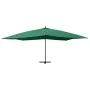 Grüner Ampelschirm mit Holzstange, 400 x 300 cm von vidaXL, Sonnenschirme - Ref: Foro24-318428, Preis: 152,05 €, Rabatt: %