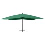 Grüner Ampelschirm mit Holzstange, 400 x 300 cm von vidaXL, Sonnenschirme - Ref: Foro24-318428, Preis: 153,67 €, Rabatt: %