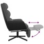 Sillón de relax con reposapiés tela gris oscuro by , Armchairs - Ref: Foro24-3097557, Price: 124,42 €, Discount: %