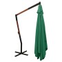 Grüner Ampelschirm mit Holzstange, 400 x 300 cm von vidaXL, Sonnenschirme - Ref: Foro24-318428, Preis: 153,67 €, Rabatt: %