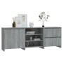 Aparador de 3 piezas madera manufacturada gris Sonoma von , Sideboards - Ref: Foro24-3098079, Preis: 186,95 €, Rabatt: %