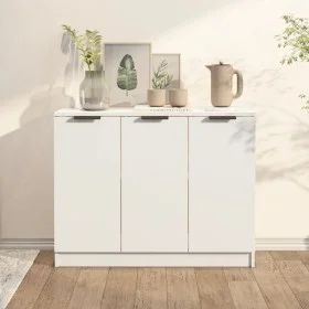 Weißes Sperrholz-Sideboard 90,5 x 30 x 70 cm von vidaXL, Sideboards - Ref: Foro24-811187, Preis: 97,50 €, Rabatt: %