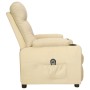 Sillón reclinable eléctrico de tela crema by , Armchairs - Ref: Foro24-3098824, Price: 227,09 €, Discount: %