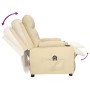 Sillón reclinable eléctrico de tela crema by , Armchairs - Ref: Foro24-3098824, Price: 227,09 €, Discount: %