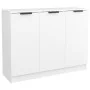 Aparador de madera contrachapada blanco 90,5x30x70 cm de vidaXL, Aparadores - Ref: Foro24-811187, Precio: 93,52 €, Descuento: %