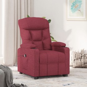 Sillón reclinable eléctrico tela rojo tinto by , Armchairs - Ref: Foro24-3098818, Price: 227,09 €, Discount: %