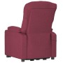 Sillón reclinable eléctrico tela rojo tinto by , Armchairs - Ref: Foro24-3098818, Price: 227,09 €, Discount: %