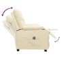 Sillón reclinable eléctrico de cuero sintético crema | Foro24.es | Tu tienda online para hogar, jardín y más Foro24.es