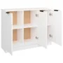 Aparador de madera contrachapada blanco 90,5x30x70 cm de vidaXL, Aparadores - Ref: Foro24-811187, Precio: 93,52 €, Descuento: %