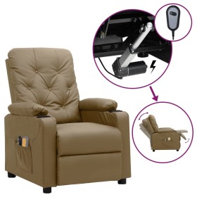 Sillón de masaje eléctrico cuero sintético color capuchino von , Elektrische Massagesessel - Ref: Foro24-3098872, Preis: 271,...