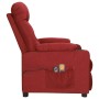 Sillón de masaje eléctrico tela rojo tinto | Foro24.es | Tu tienda online para hogar, jardín y más Foro24.es