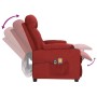 Sillón de masaje eléctrico tela rojo tinto | Foro24.es | Tu tienda online para hogar, jardín y más Foro24.es