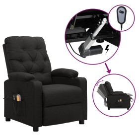 Sillón de masaje eléctrico tela negro von , Elektrische Massagesessel - Ref: Foro24-3098853, Preis: 241,67 €, Rabatt: %