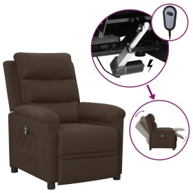 Comprar Sillón reclinable eléctrico tela marrón