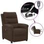 Sillón reclinable eléctrico tela marrón oscuro | Foro24.es | Tu tienda online para hogar, jardín y más Foro24.es