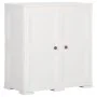 Kleiderschrank aus Kunststoff im Design aus weißem Angoraholz, 79 x 43 x 85,5 cm von vidaXL, Schließfächer und Lagerschränke ...