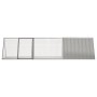 Jaula para conejos acero galvanizado gris 302,5x80,5x71 cm by , Cages and habitats for small animals - Ref: Foro24-3106449, P...