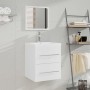 Mueble de baño con lavabo madera contrachapada blanco von , Badezimmerwaschtische - Ref: Foro24-3114163, Preis: 130,76 €, Rab...