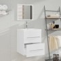 Mueble de baño con lavabo madera contrachapada blanco von , Badezimmerwaschtische - Ref: Foro24-3114163, Preis: 130,76 €, Rab...