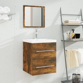 Mueble de baño con lavabo madera contrachapada