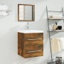 Mueble de baño con lavabo madera contrachapada roble ahumado | Foro24.es | Tu tienda online para hogar, jardín y más Foro24.es