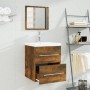 Mueble de baño con lavabo madera contrachapada roble ahumado | Foro24.es | Tu tienda online para hogar, jardín y más Foro24.es
