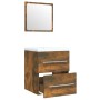 Mueble de baño con lavabo madera contrachapada roble ahumado | Foro24.es | Tu tienda online para hogar, jardín y más Foro24.es