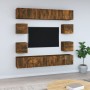 Set de muebles de TV 10 pzas madera contrachapada roble ahumado | Foro24.es | Tu tienda online para hogar, jardín y más Foro24.es