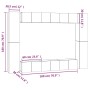 Set de muebles de TV 10 pzas madera contrachapada roble ahumado by , TV Furniture - Ref: Foro24-3120248, Price: 380,36 €, Dis...
