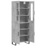 Aparador alto madera contrachapada gris hormigón 69,5x34x180 cm by , Sideboards - Ref: Foro24-3198237, Price: 151,07 €, Disco...