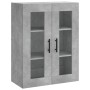 Aparador alto madera contrachapada gris hormigón 69,5x34x180 cm by , Sideboards - Ref: Foro24-3198237, Price: 151,07 €, Disco...