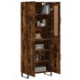 Aparador alto madera contrachapada roble ahumado 69,5x34x180 cm by , Sideboards - Ref: Foro24-3199582, Price: 146,08 €, Disco...