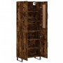 Aparador alto madera contrachapada roble ahumado 69,5x34x180 cm by , Sideboards - Ref: Foro24-3199582, Price: 146,08 €, Disco...