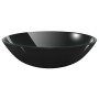 Lavabo de baño grifo y desagüe de empuje vidrio templado negro von , Sinkt - Ref: Foro24-3098451, Preis: 115,37 €, Rabatt: %